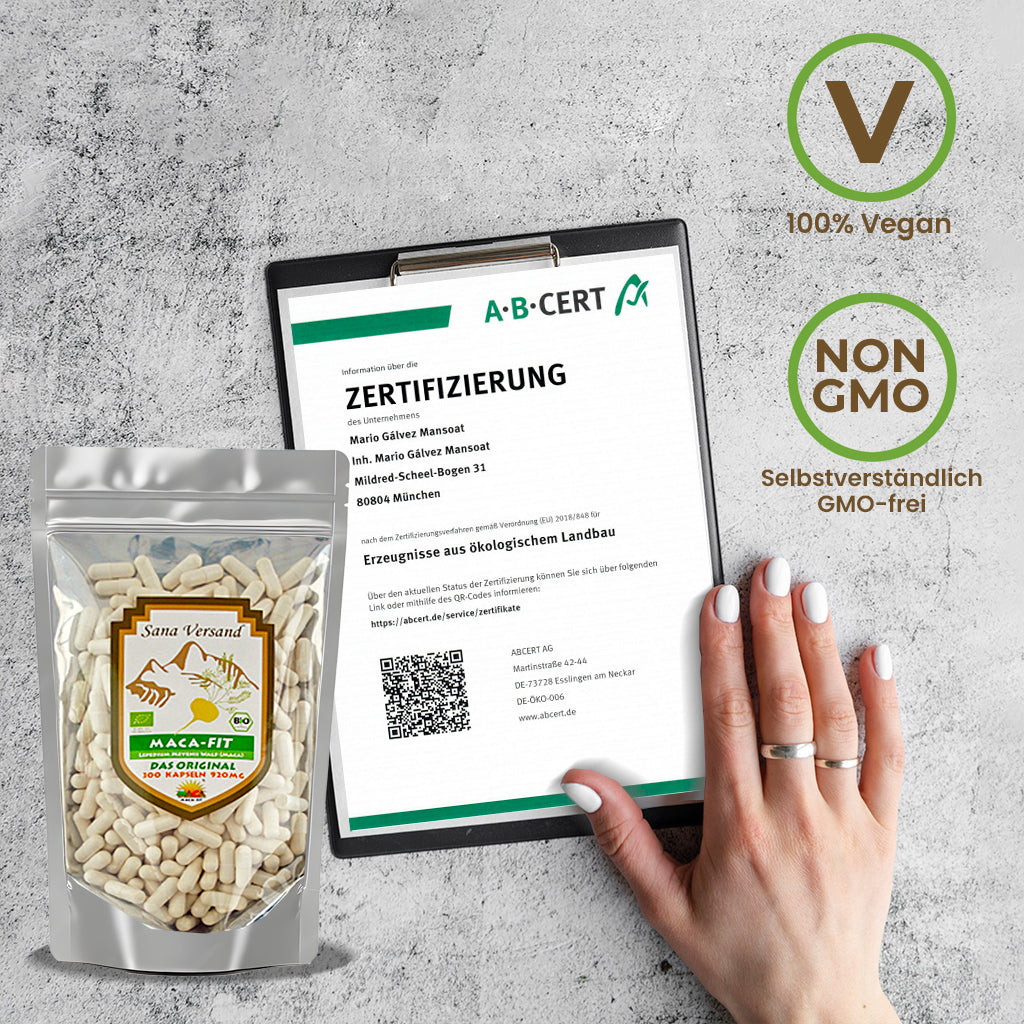 Maca Kapseln 300 Gelb