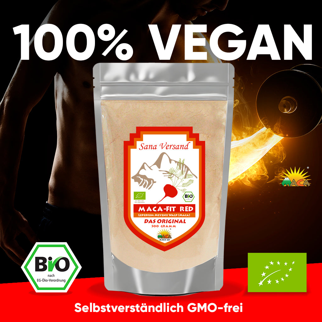 Rotes Maca Pulver 500g BIO