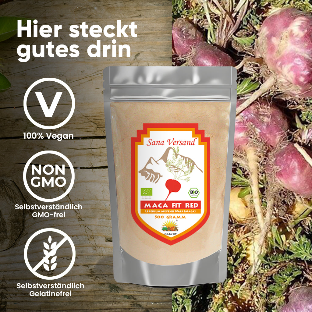 Rotes Maca Pulver 500g BIO