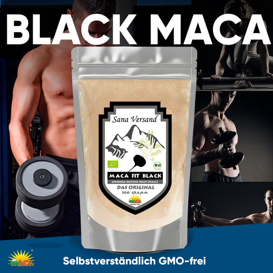 Schwarzes Maca Pulver 500g BIO