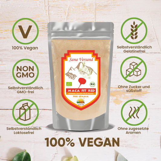 Rotes Maca Pulver 500g BIO