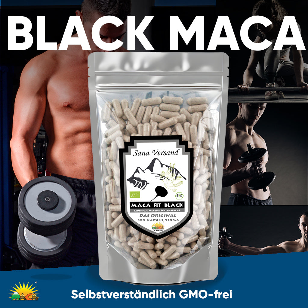 Maca Kapseln 300 Schwarz