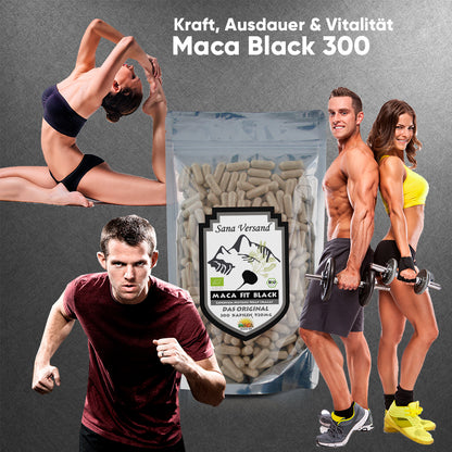 Maca Kapseln 300 Schwarz